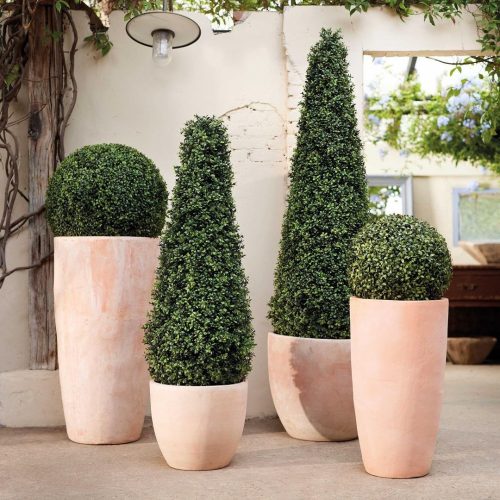 Buxus artificial Ø 50cm UV in ghiveci Boxwood - 165 cm - imagine 2