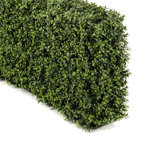 Gard buxus artificial decorativ UV Boxwood - 100x20x50 cm - imagine 3