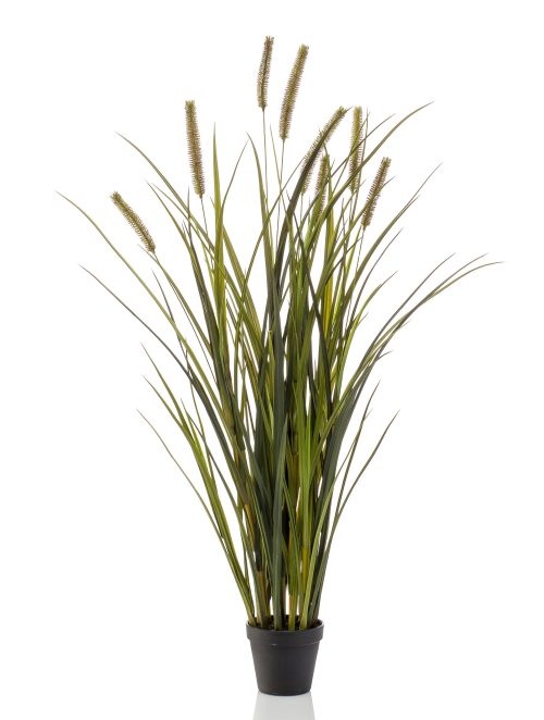 iarba artificiala decorativa x8 cattail 100 cm 3661