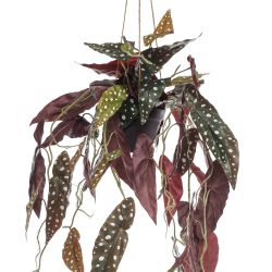 planta artificiala curgatoare begonia in ghiveci 80 cm 3885