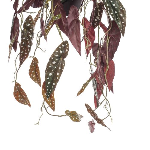 planta artificiala curgatoare begonia in ghiveci 80 cm 3886