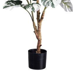 planta artificiala monstera deliciosa variegata 80 cm 4277