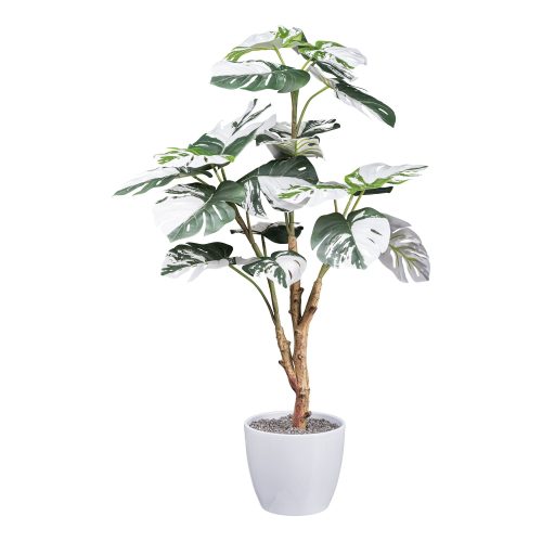 planta artificiala monstera deliciosa variegata 80 cm 4278