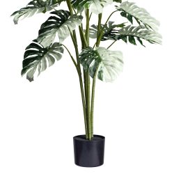planta artificiala monstera variegata halfmoon 140 cm 4288