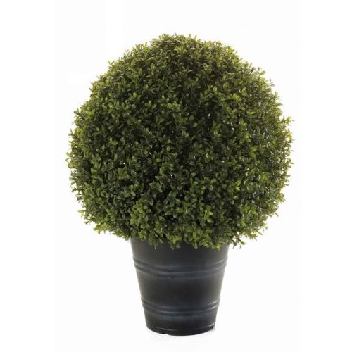 sfera buxus artificial 50cm uv in ghiveci boxwood 68 cm 4040