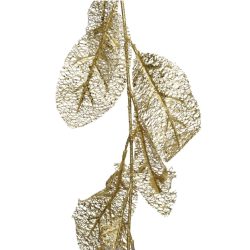 Ghirlanda artificiala frunze auriu 23x190 cm