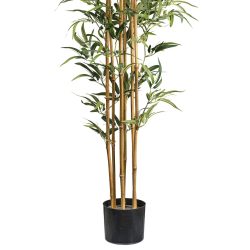 bambus artificial verde x6 cu trunchi natural 155 cm 4802