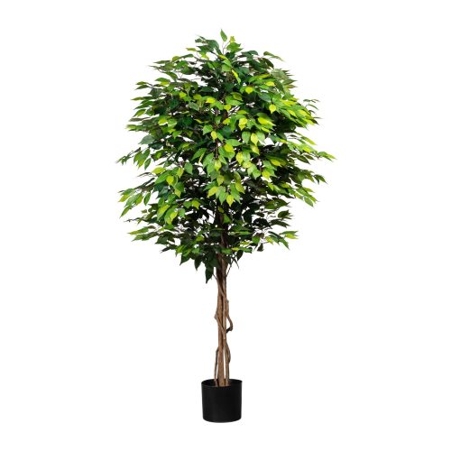 ficus artificial decorativ benjamina cu trunchi natural 180 cm 4659