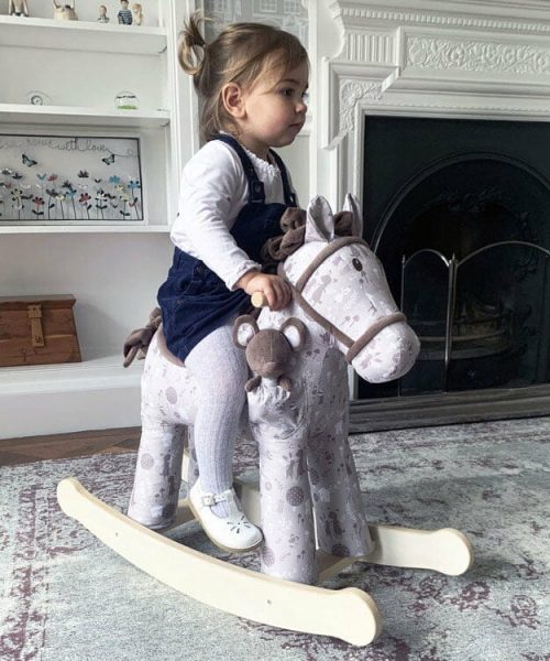 little bird told me celeste fae rocking unicorn toy ride on unicorn pentru copii de peste 9 luni jucarie moale unicorn cu balansoare din lemn tesat 038283