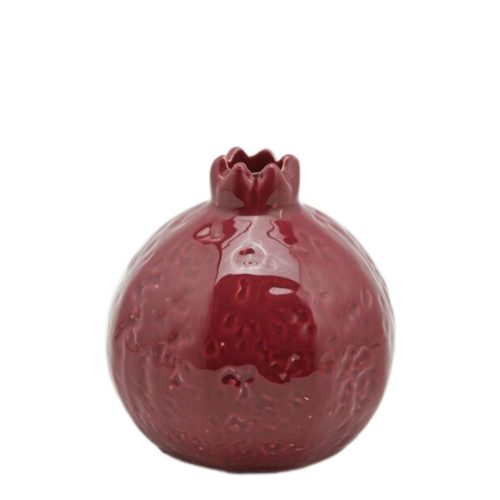 Vaza ceramica rodie rosu 12x12.5 cm