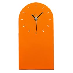 Ceas de masa metalic portocaliu 12x24.5 cm
