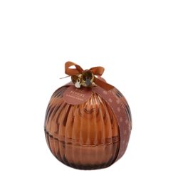 Lumanare parfumata suport sticla sfera Amber 11.5x11 cm