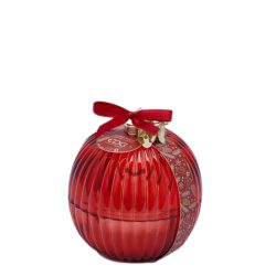 Lumanare parfumata suport sticla sfera Berry Fruit 11.5x11 cm