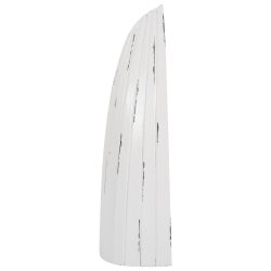 Suport de sticle vertical din lemn design barca nuanta alb antic 36x26x92.5 cm4
