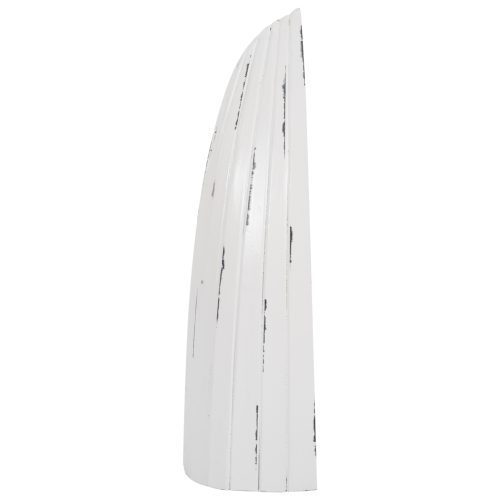 Suport de sticle vertical din lemn design barca nuanta alb antic 36x26x92.5 cm4