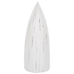 Suport de sticle vertical din lemn design barca nuanta alb antic 36x26x92.5 cm5