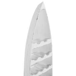 Suport de sticle vertical din lemn design barca nuanta alb antic 46x30x140 cm6