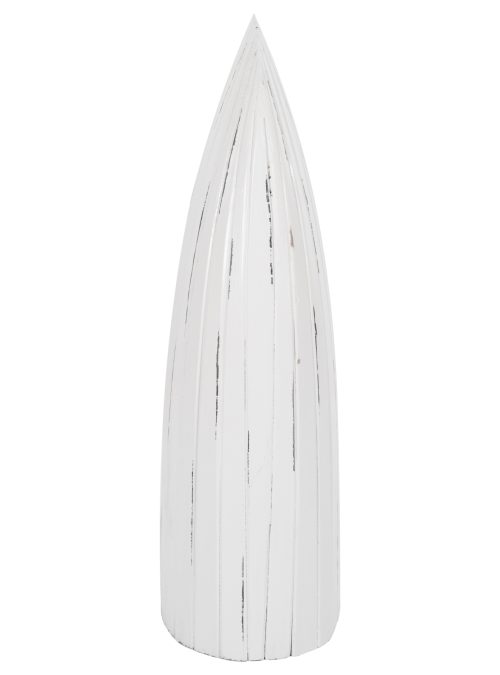 Suport de sticle vertical din lemn design barca nuanta alb antic 55x30x195 cm5