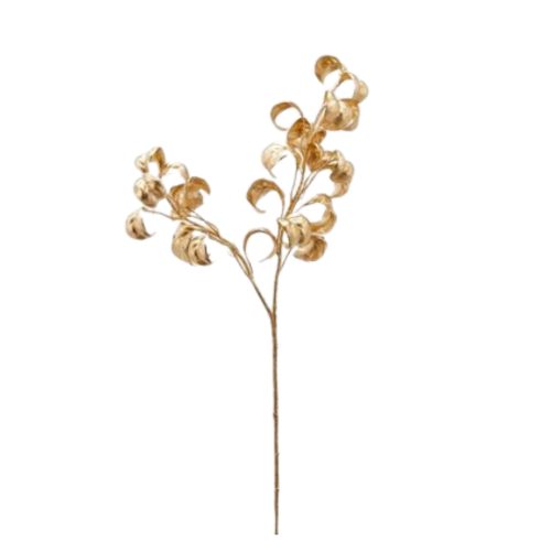 Creanga artificiala Ficus auriu 61 cm