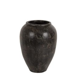 Vaza decorativa teracota negru maro Sparta 66x85 cm