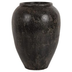 Vaza decorativa teracota negru maro Sparta 66x85 cm3