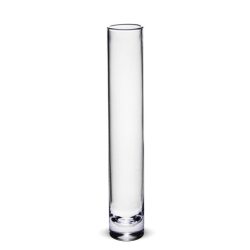 Vaza sticla cilindru transparenta 30x5 cm