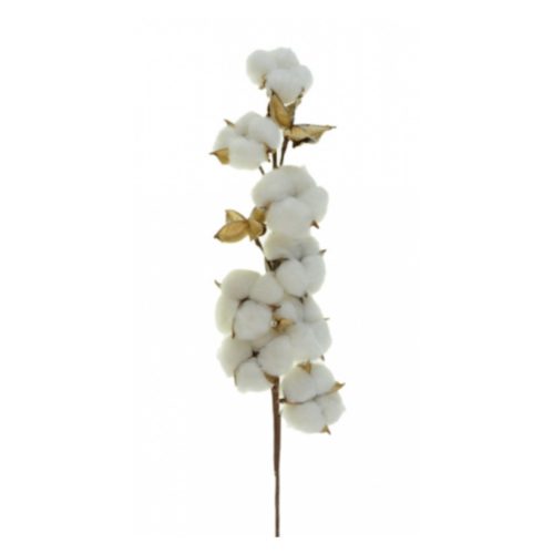 Floare bumbac artificial fir 58 cm