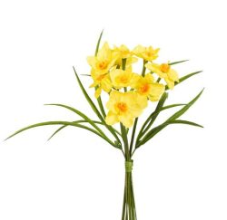 Buchet artificial Narcise galben 30 cm