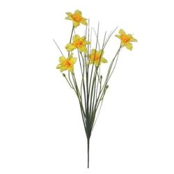 Buchet artificial Narcise galben 73 cm