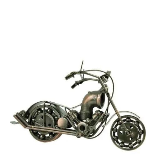 Decoratiune metalica motocicleta 15x26x10 cm