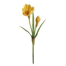 Floare artificiala Brandusa galben 29 cm
