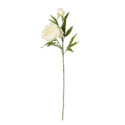 Floare artificiala Bujor crem 71 cm