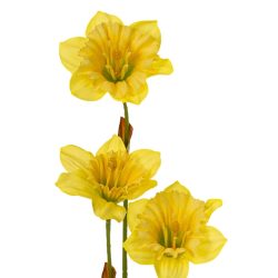 Floare artificiala Narcisa 2 fire galben 58 cm2