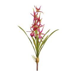 Floare artificiala Orhidee Spider roz 67 cm