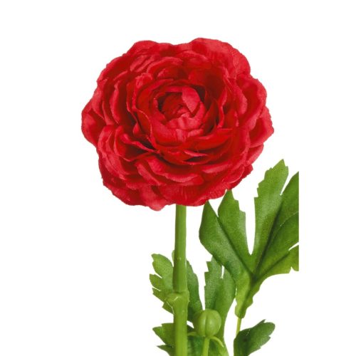 Floare artificiala Ranunculus rosu 56 cm2