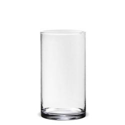 Vaza sticla cilindru transparenta 22x12x12 cm