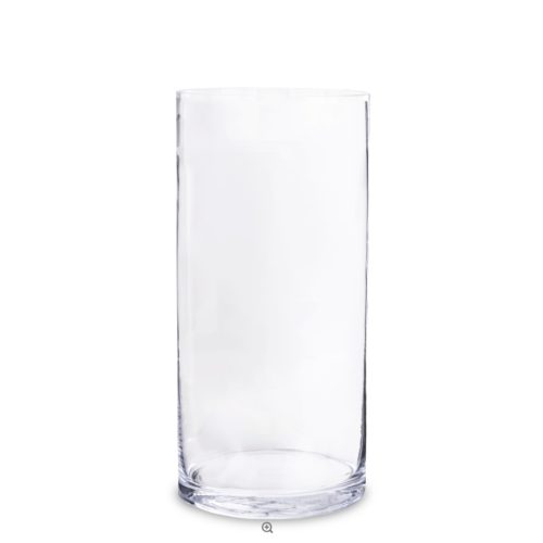 Vaza sticla cilindru transparenta 40x19x19 cm