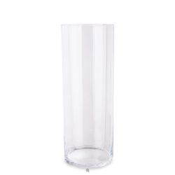 Vaza sticla cilindru transparenta 50x19x19 cm