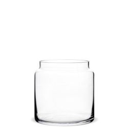 Vaza sticla transparenta 15x14.5x14.5 cm