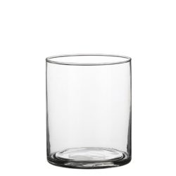 Vaza sticla transparenta cilindru 15x12 cm