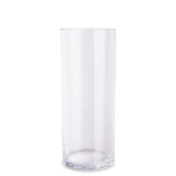 Vaza sticla transparenta cilindru 35x14x14 cm