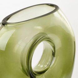 Vaza sticla verde Jay 18x7.5xh22.5 cm2