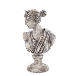 Decoratiune statueta femeie gri antichizat 30x17x11 cm