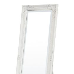 Oglinda de podea cadru alb antichizat 155x40x5 47 cm2