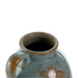 Vaza tip ulcior ceramica albastru antichizat 15x14x23 cm2