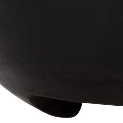 Masuta laterala Pompu lemn masiv de Suar neagra 58x34 cm4