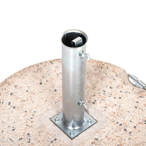 Suport premium pentru umbrela model mozaic ciment si tub galvanizat 70 kg2