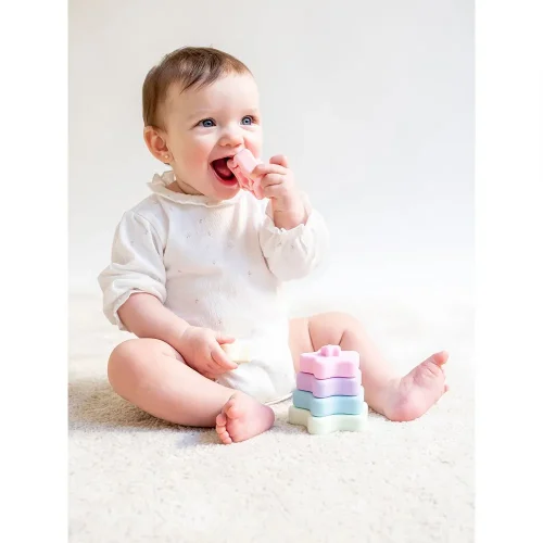 saro rainbow stackable teethers 828076