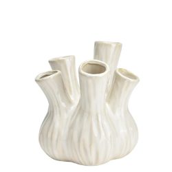 Vaza ceramica alba 20x21x20 cm