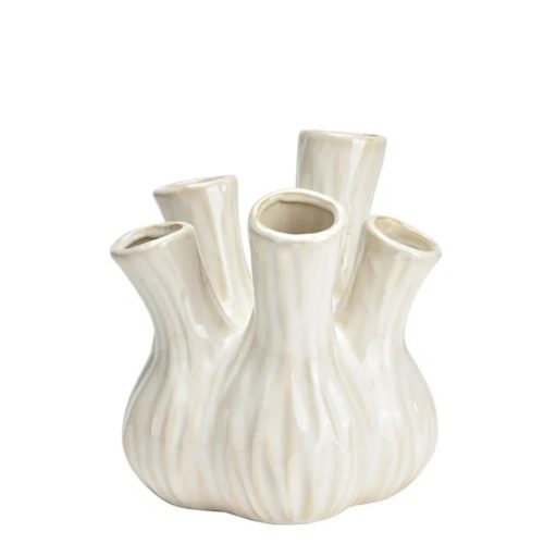 Vaza ceramica alba 20x21x20 cm